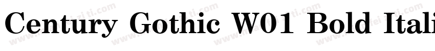 Century Gothic W01 Bold Itali字体转换